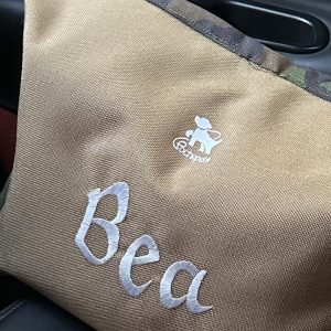 ricamo personalizzato per borsa cuccia